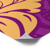 Vintages, nahtloses Staubmuster Poster (Ecke)