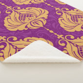 Vintages, nahtloses Staubmuster Sherpadecke (3/4)