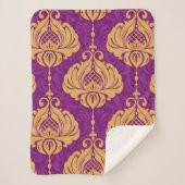 Vintages, nahtloses Staubmuster Sherpadecke (Vorderseite)