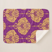 Vintages, nahtloses Staubmuster Sherpadecke (Vorderseite (Horizontal))