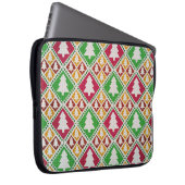 Vintages, nahtloses Weihnachtsbaummuster Laptopschutzhülle (Vorne Rechts)