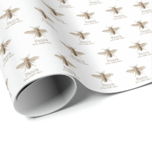 Vintages, nahtloses Wrapping Paper der französisc Geschenkpapier