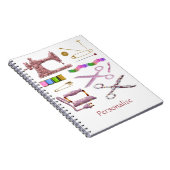 Vintages Nähzubehör für Seamstress Schneider Notizblock (Rechte Seite)