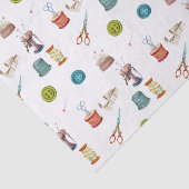 Vintages Nähzubehör Seidenpapier (Ausschnitt)