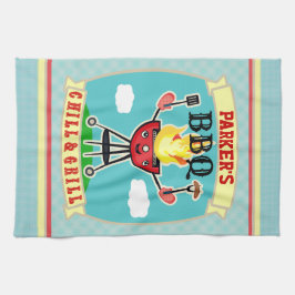 Vintages Name-Grill GRILLEN Tuch