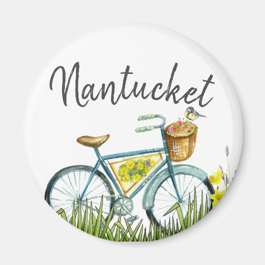 Vintages Nantucket im Lavendelfeld Magnet (Vorne)
