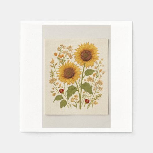 Vintages Napkin-Set Serviette (Vorderseite)