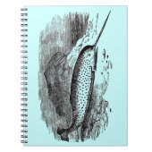 Vintages Narwhal Notizblock (Vorderseite)