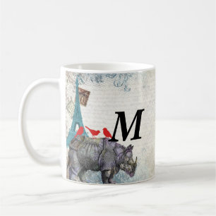 Vintages Nashorn Kaffeetasse