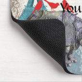 Vintages Nashorn Mousepad (Ecke)