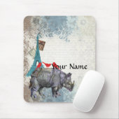 Vintages Nashorn Mousepad (Mit Mouse)