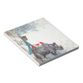 Vintages Nashorn Notizblock (angewinkelt)