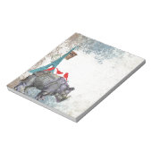 Vintages Nashorn Notizblock (Rotiert)