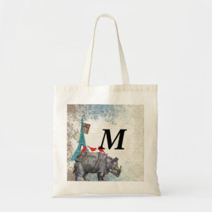 Vintages Nashorn Tragetasche