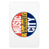 Vintages Nashville-Label Magnet (Vertikal)