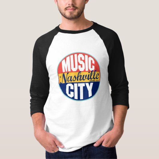 Vintages Nashville-Label T-Shirt (Vorderseite)