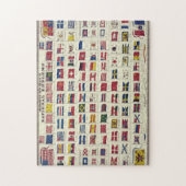 Vintages nationale Flaggen-Diagramm - geschaffen Puzzle (Vertikal)