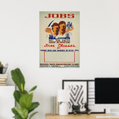 Vintages Nationales Jugendverwaltungsposter (IL) Poster (Heimbüro)