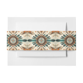 Vintages Native Feather Retro Dream Catcher Muster Einladungsbanderole