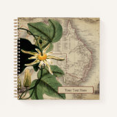 Vintages Native Passionfruit-Notebook Notizblock (Vorderseite)