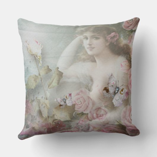 Vintages Naturkissen Kissen (Rückseite)