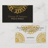 Vintages Naturmuster Terminkarte (Vorne/Hinten)