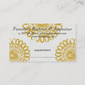 Vintages Naturmuster Terminkarte (Rückseite)