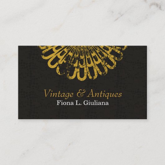 Vintages Naturmuster Terminkarte (Vorderseite)