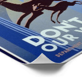 Vintages Naturschutzposter Poster (Ecke)