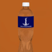 Vintages Nautical Anchor Rope Wasserflaschenetikett