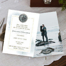 Vintages Nautical Compass Foto Hochzeit
