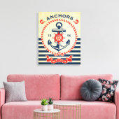 Vintages Nautikposter Leinwanddruck (Insitu (Wohnzimmer))