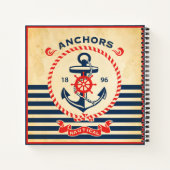 Vintages Nautikposter Notizblock (Rückseite)