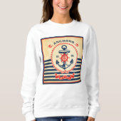 Vintages Nautikposter Sweatshirt (Vorderseite)