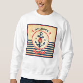Vintages Nautikposter Sweatshirt (Vorderseite)