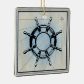 Vintages Navigationsrad Keramikornament (Rechts)