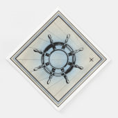 Vintages Navigationsrad Serviette (Ecke)