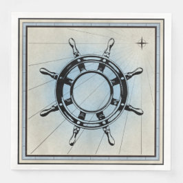 Vintages Navigationsrad Serviette