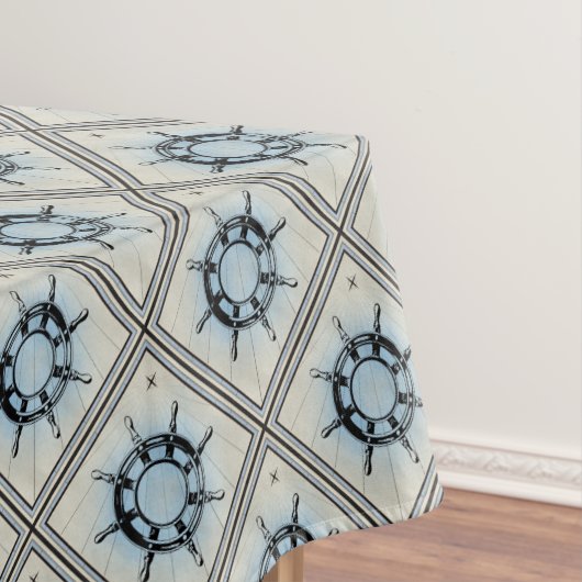 Vintages Navigationsrad Tischdecke (Beispiel)