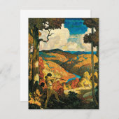 Vintages NC Wyeth Travel Poster in Old Kentucky (Vorne/Hinten)