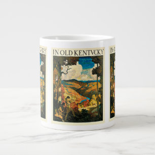 Vintages NC Wyeth Travel Poster in Old Kentucky Jumbo-Tasse