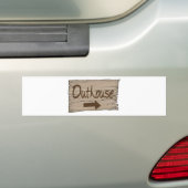 Vintages Nebengebäuderecht Autoaufkleber (Auf Auto)
