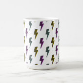 Vintages Neon-Blitz-Muster Kaffeetasse (Mittel)
