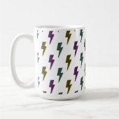 Vintages Neon-Blitz-Muster Kaffeetasse (Links)