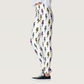 Vintages Neon-Blitz-Muster Leggings (Links)