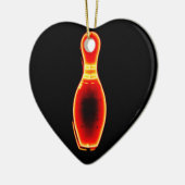Vintages NeonBowlings-Button Keramik Ornament (Links)