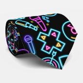 Vintages Neonlichtmuster der 80er Jahre, 01x4 Krawatte (Gerollt)