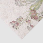 Vintages Nessel-Wildblume-Blumen-Seidenpapier Seidenpapier (Detail)
