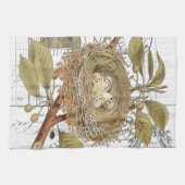 Vintages Nest & Eier Französische Küche Handtuch (Horizontal)