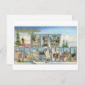 Vintages neues Hampshire Postcard Postkarte (Vorne/Hinten)